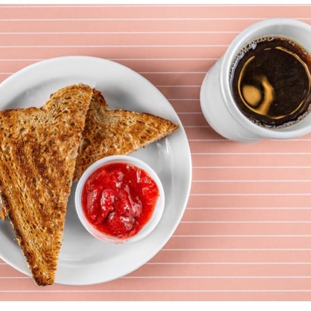 Toast & Strawberry Jam.