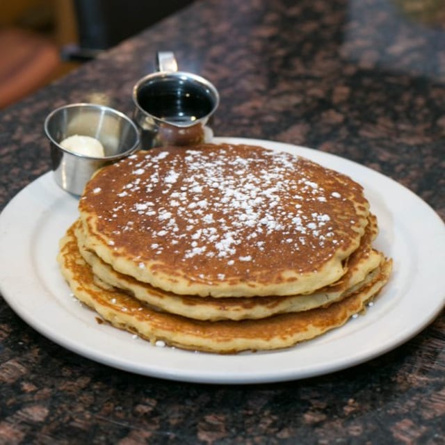 Buttermilk Pancakes or Multigrain Pancakes, full stack.