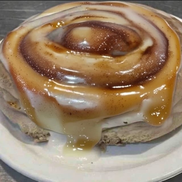 Jumbo Glazed Cinnamon Roll.