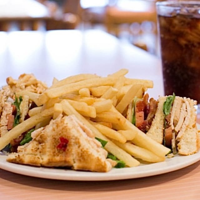 Turkey BLT Club Sandwich.