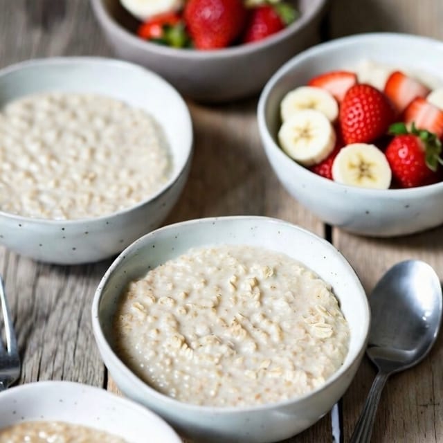 Oatmeal & Fresh Fruit for Four.