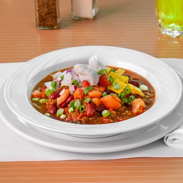Beef Chili, bowl.