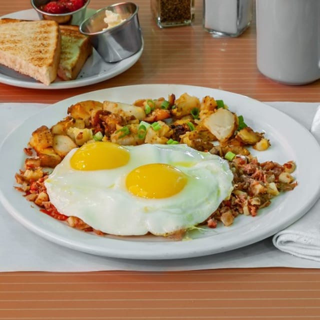 Corned Beef Hash & Eggs.