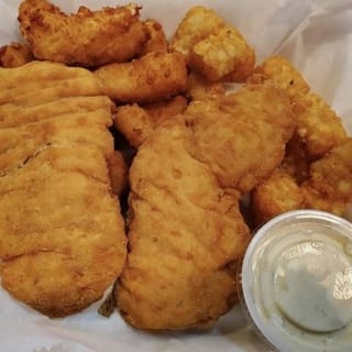 Chicken Tenders, Cheese Curds & Tater Tots